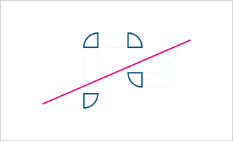 선(Line) 형태로 변형 금지